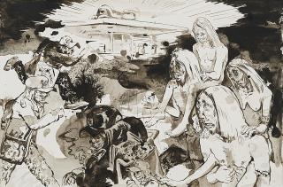 Peter Stauss - Ohne Titel (Wegziel).