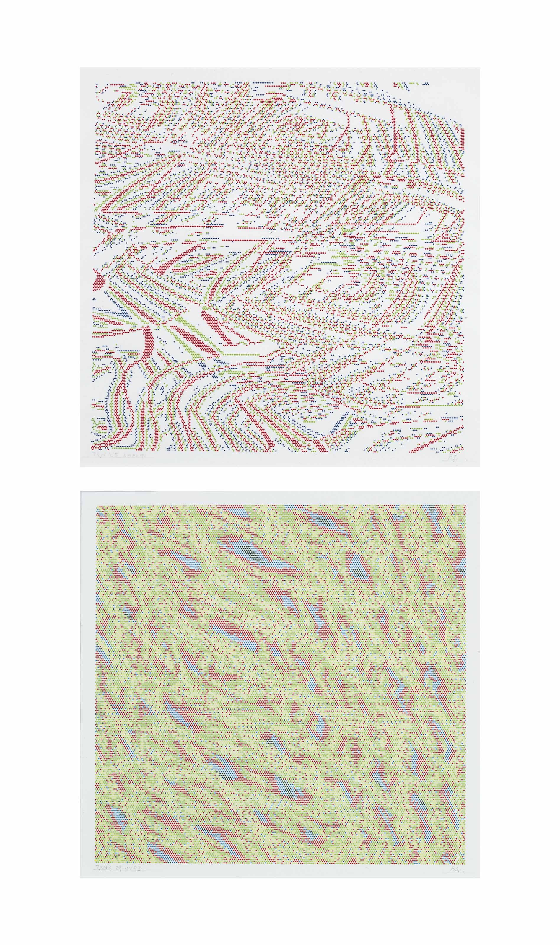 Peter Struycken - (i) TKN105 11APR91  (ii) TKN3 29NOV93