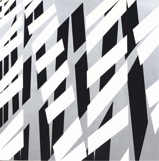 Peter Struycken - Zilver-Wit-Zwart