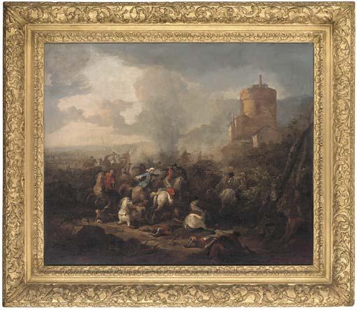 Peter Tillemans - A Cavalry Skirmish