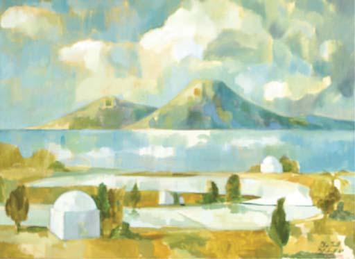 Peter Todd Mitchell - Carthage Tunis; and a companion painting
