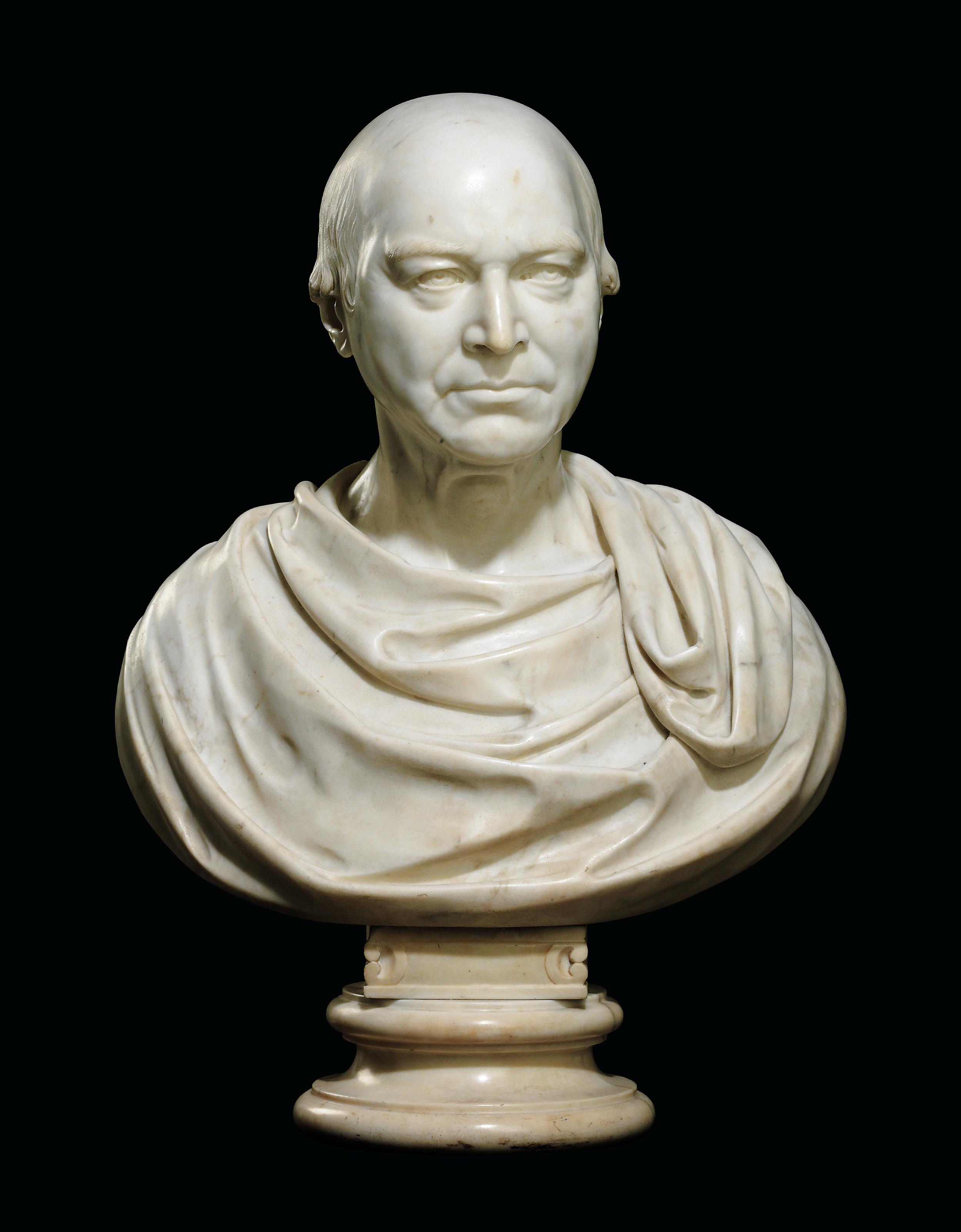 Peter Turnerelli - A Marble Bust Of A Gentleman