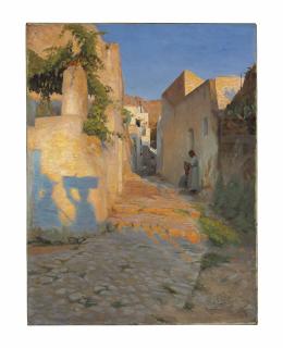 Peter Vilhelm Ilsted - A Street Scene In Tunisia