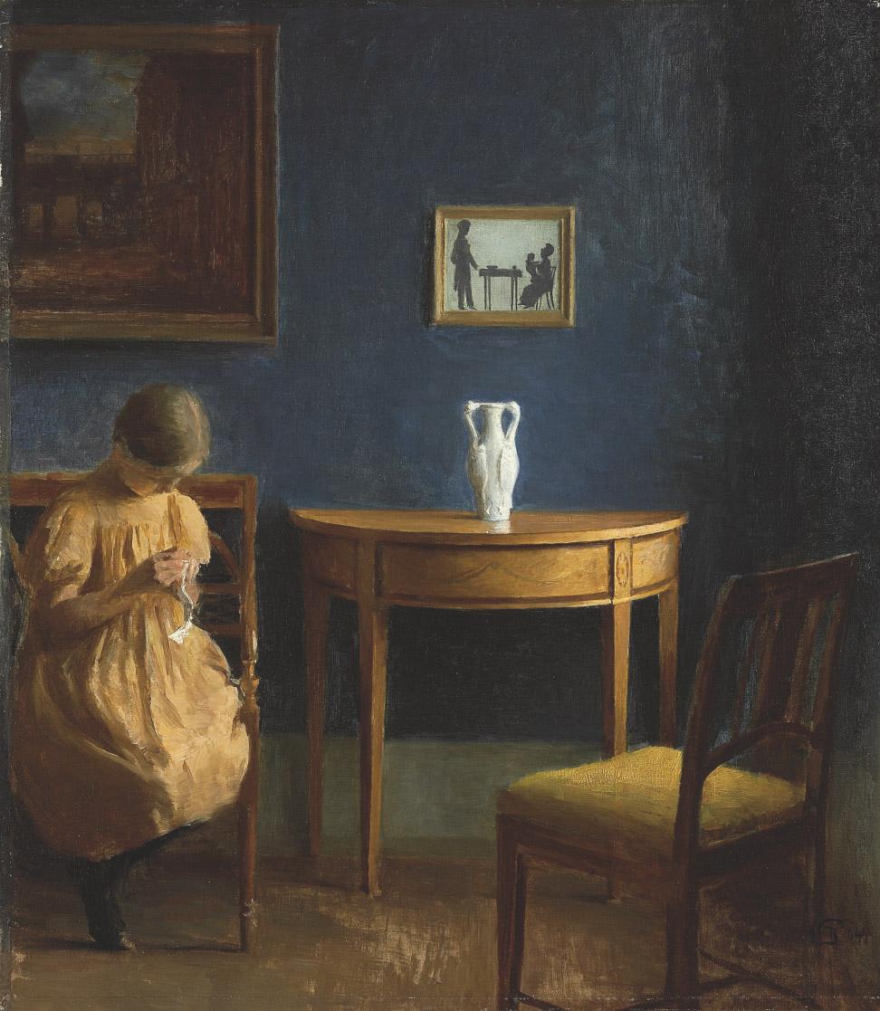 Peter Vilhelm Ilsted - Girl in an interior