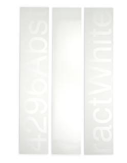 Peter Wegner - Abstract White (1 and 3 Whites)