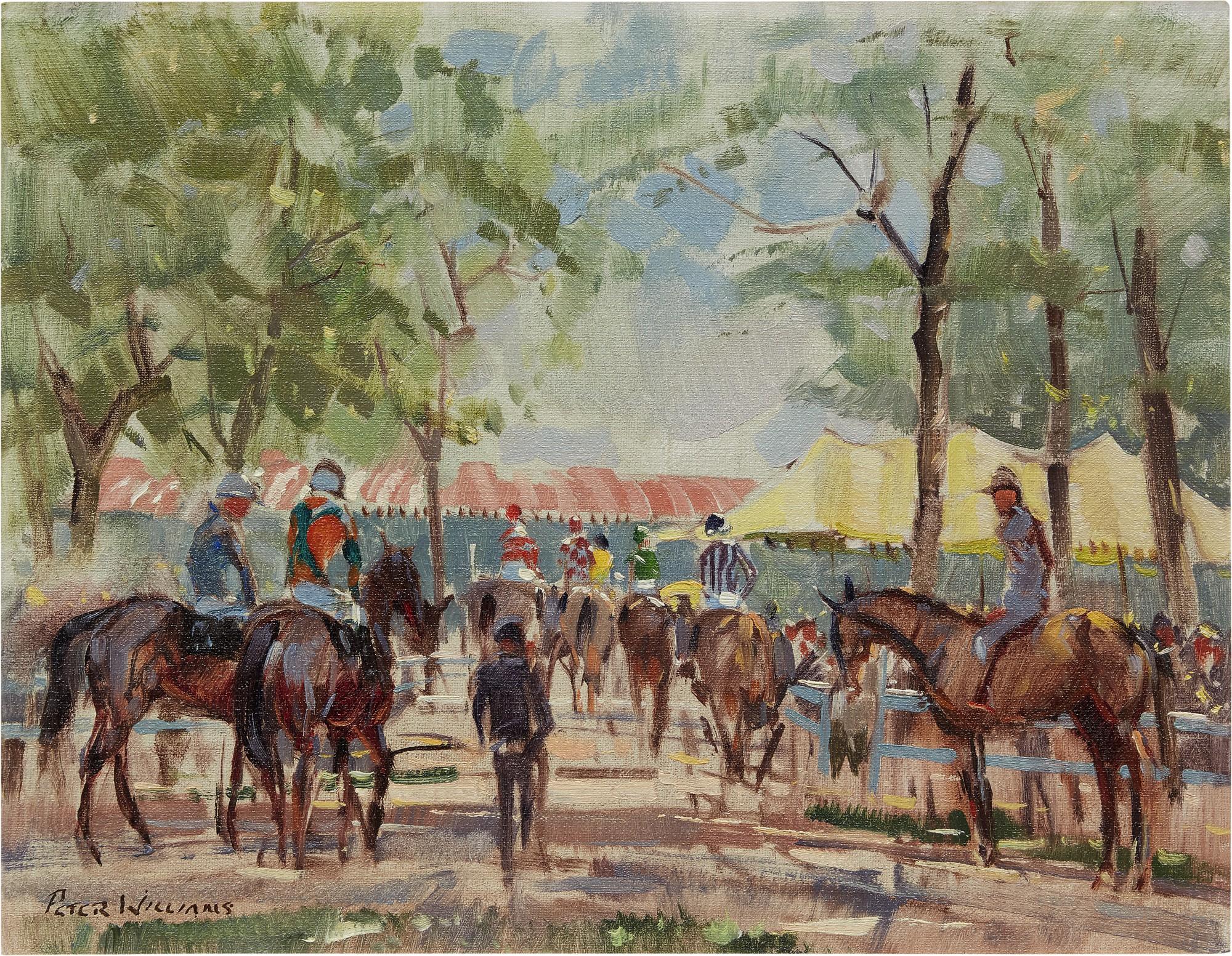Peter Williams - Leaving The Paddock At Saratoga