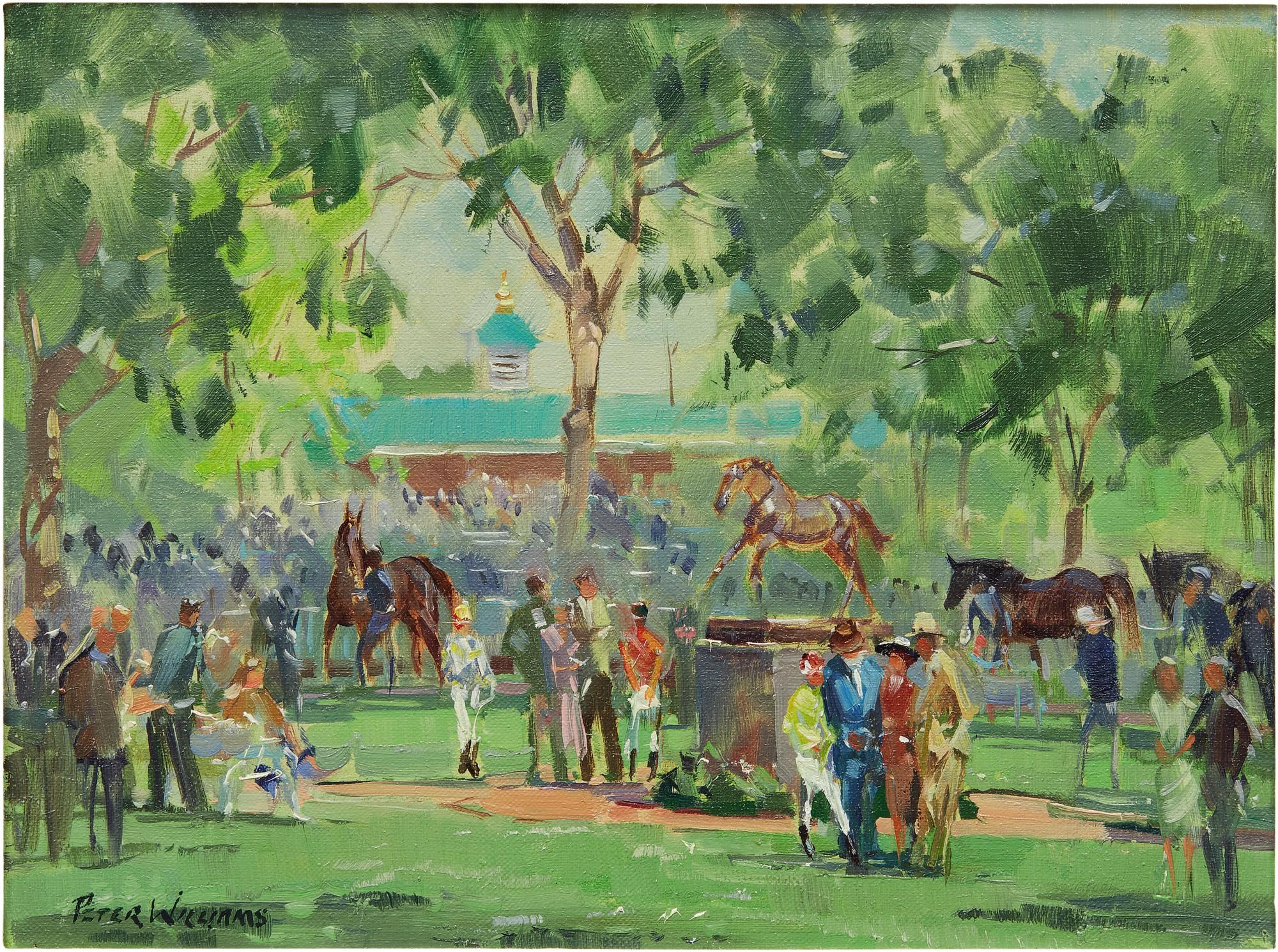 Peter Williams - View Of The Paddock, At Belmont Park