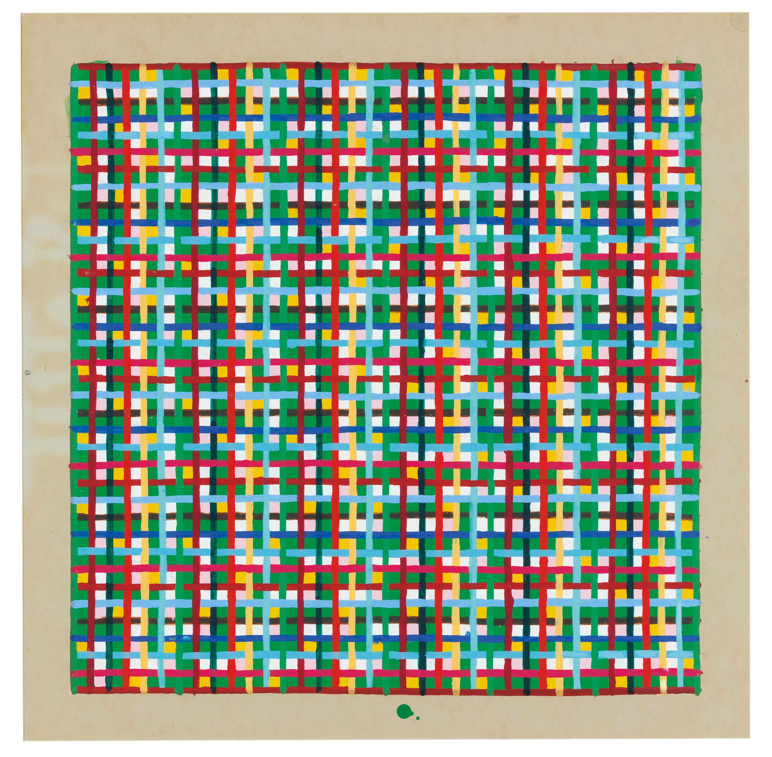 Peter Young - Drawing for a Green Painting