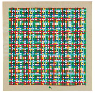 Peter Young - Drawing for a Green Painting