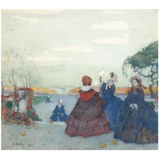 Petr Alexandrovich Nilus - Couple En Promenade