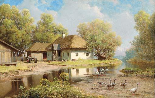Petr Alexandrovich Sukhodol\'Skii - Village River