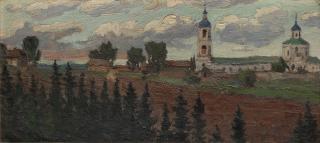 Petr Ivanovich Petrovichev - Village on the Volga river