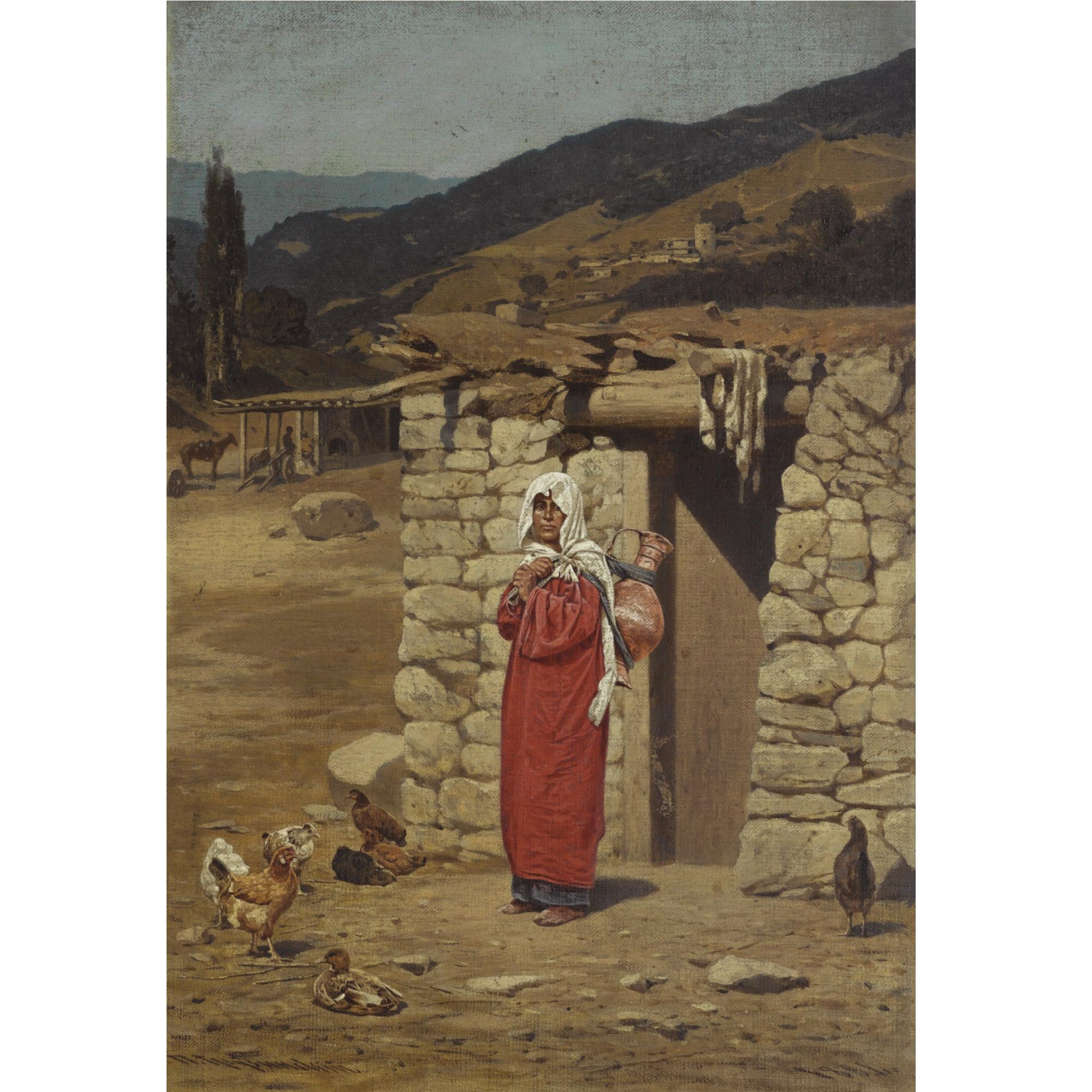 Petr Nikolaevich Gruzinsky - Peasant Carrying Water