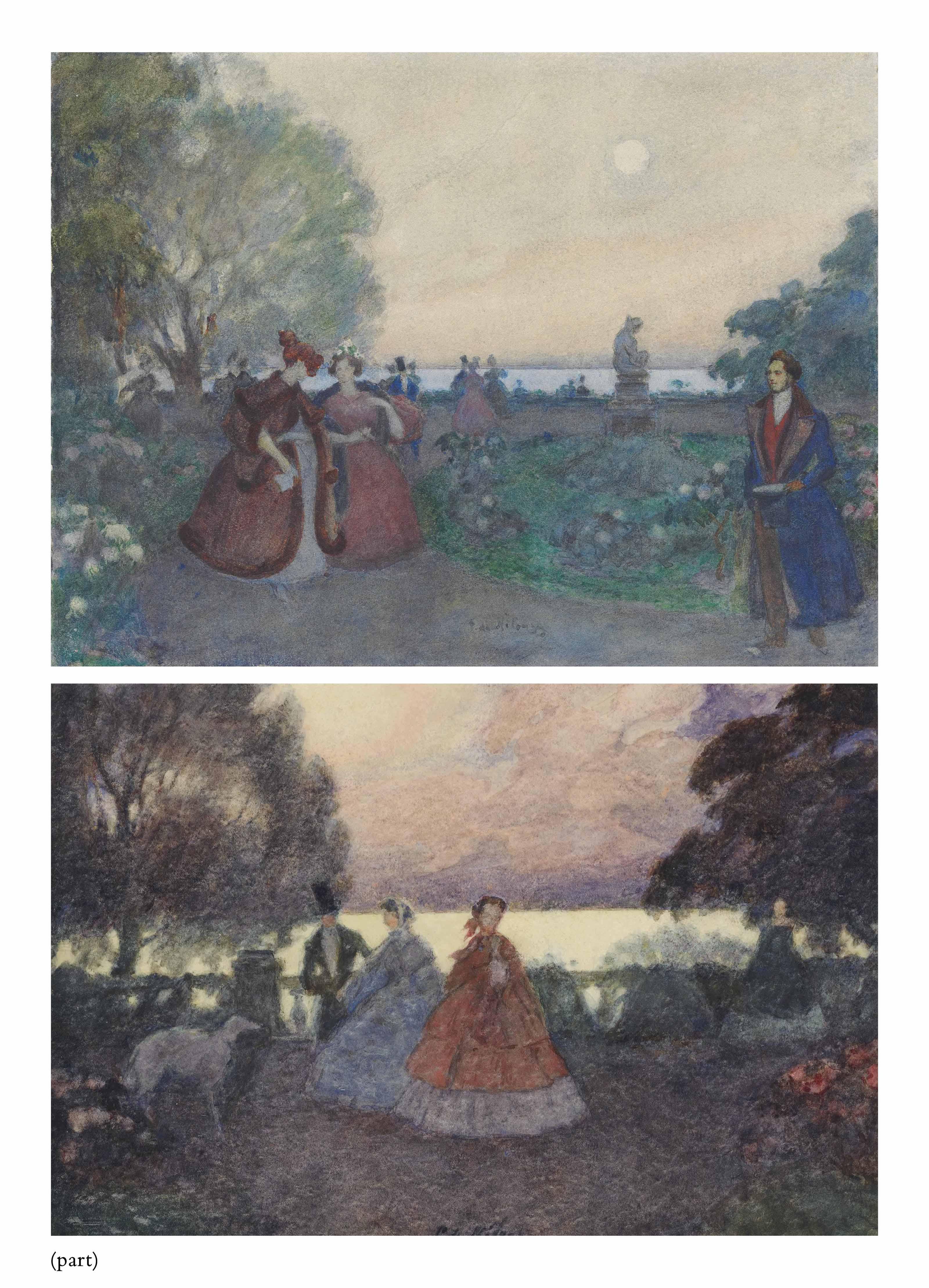 Petr Nilus - The path to the ball; and On the terrace before a lake at twilight