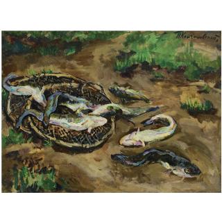 Petr Petrovich Konchalovsky - Dogfish On The Ground