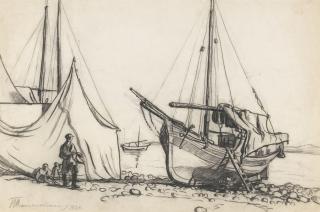 Petr Petrovich Konchalovsky - Feluccas In Batumi