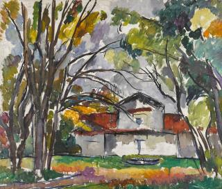 Petr Petrovich Konchalovsky - Landscape with House