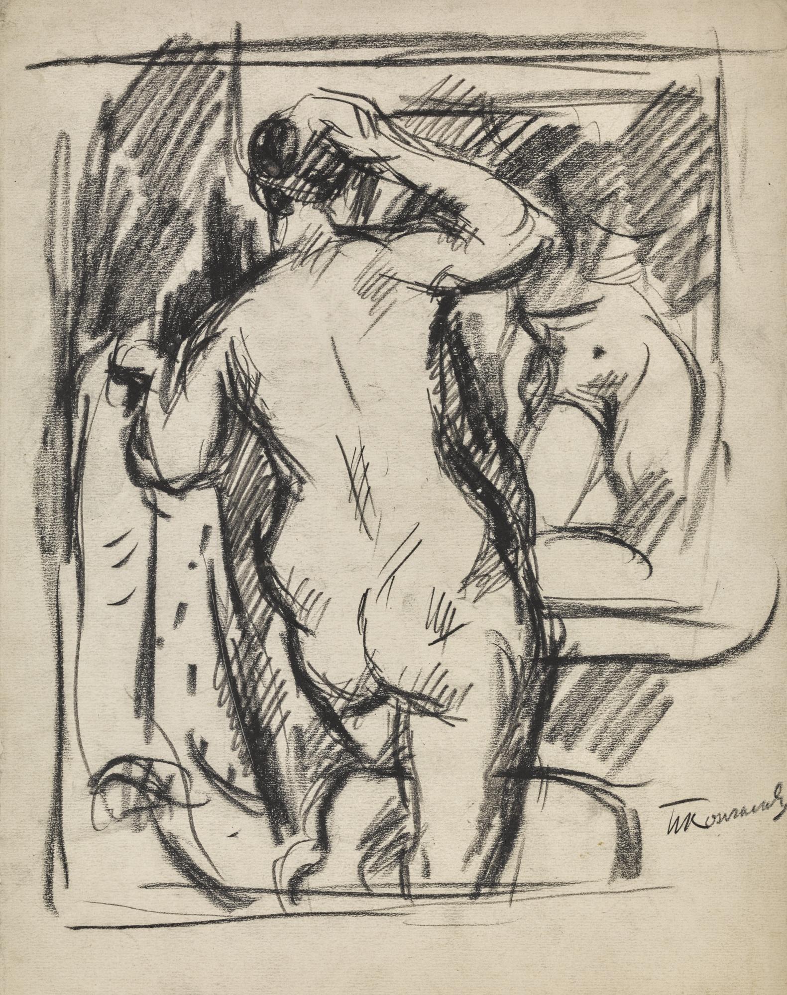 Petr Petrovich Konchalovsky - Nude In Front Of A Mirror