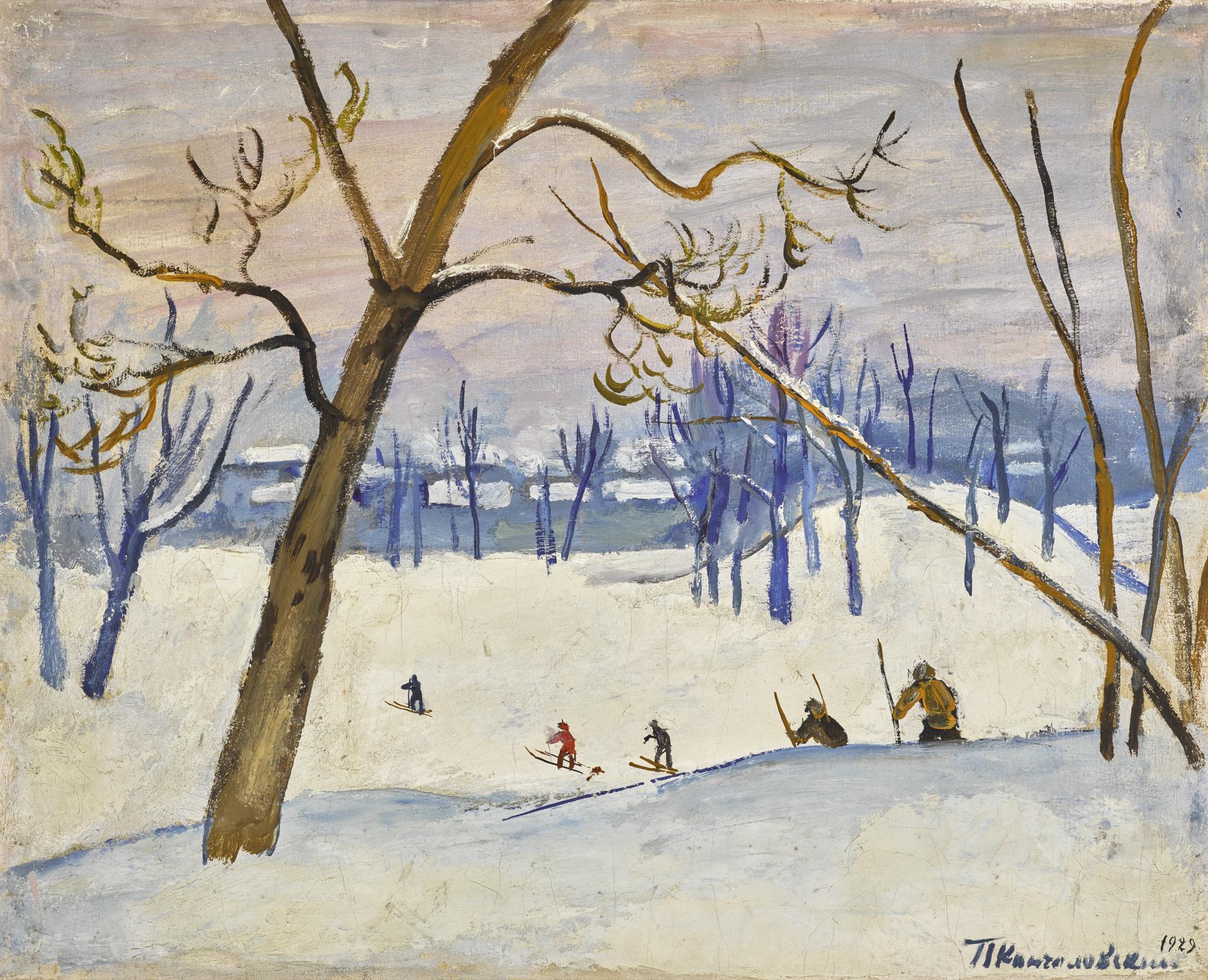 Petr Petrovich Konchalovsky - Skiers