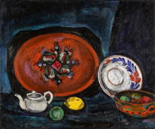 Petr Petrovich Konchalovsky - Still Life with Teapot and Tray