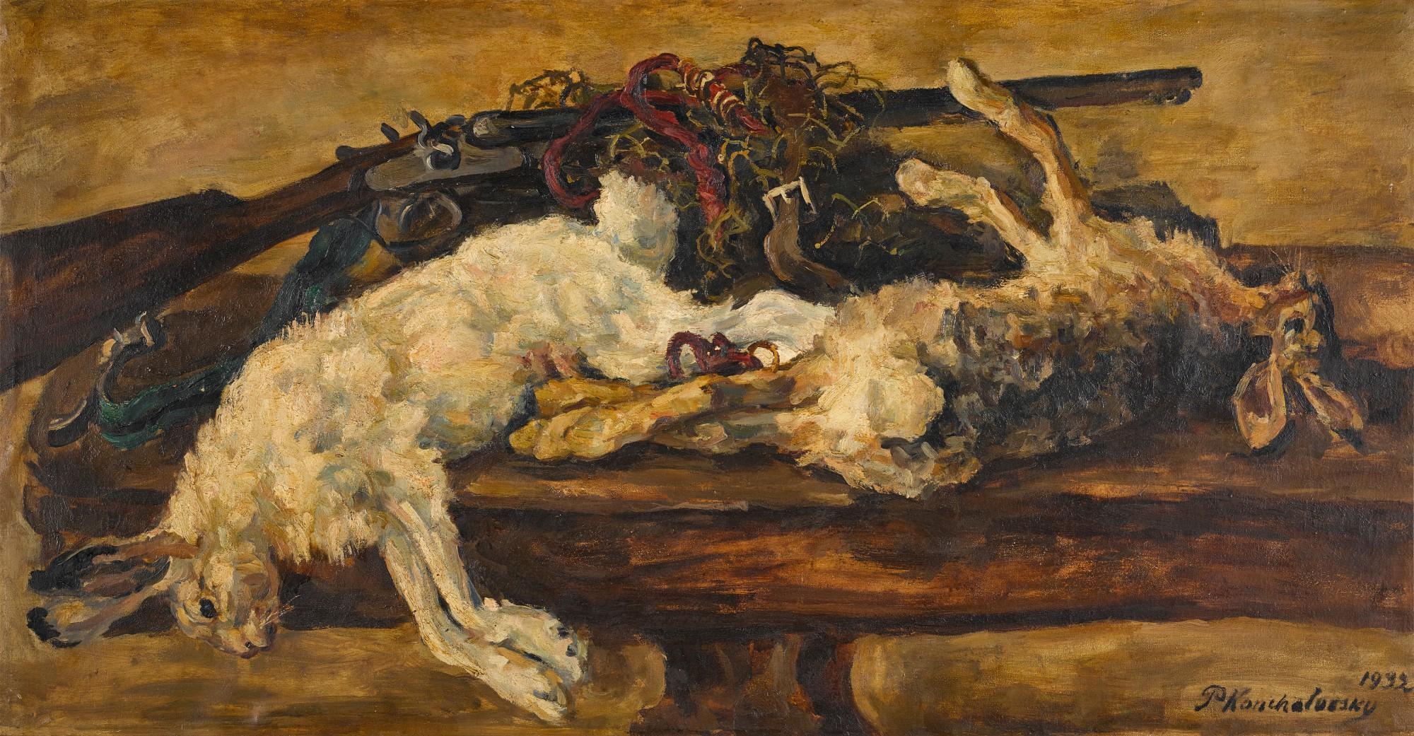 Petr Petrovich Konchalovsky - Still Life with Two Hares