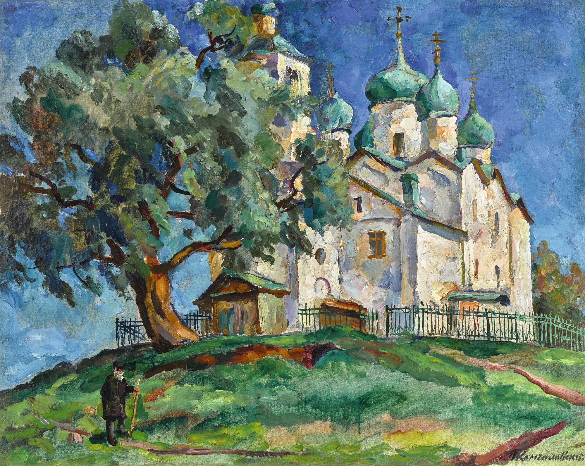 Petr Petrovich Konchalovsky - The Church Of Saints Boris And Gleb In Novgorod
