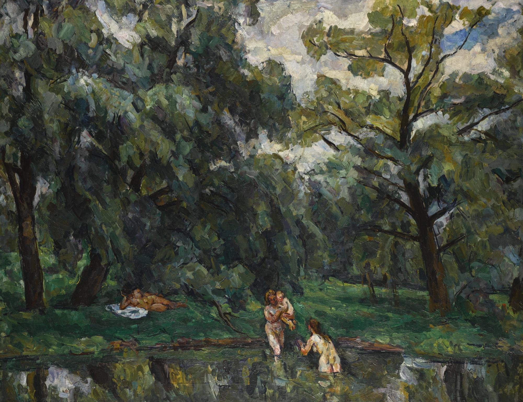 Petr Petrovich Konchalovsky - Women Bathing Under The Willows