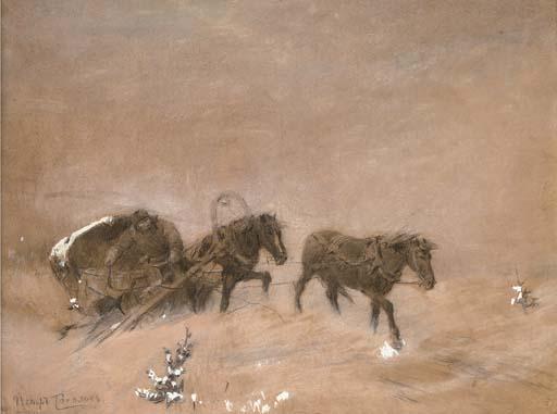 Petr Petrovich Sokolov - Troika in the snow