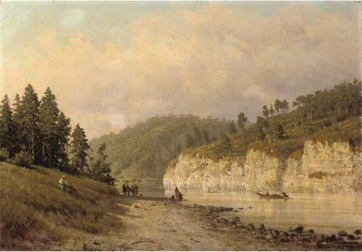 Petr Petrovich Vereshchagin - View of The Chusovaia, Russia