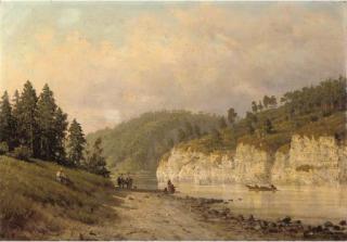 Petr Petrovich Vereshchagin - View of The Chusovaia, Russia