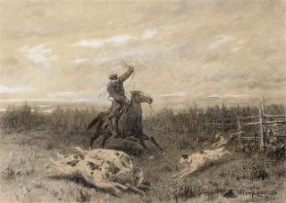 Petr Sokolov - Hunting with borzoi