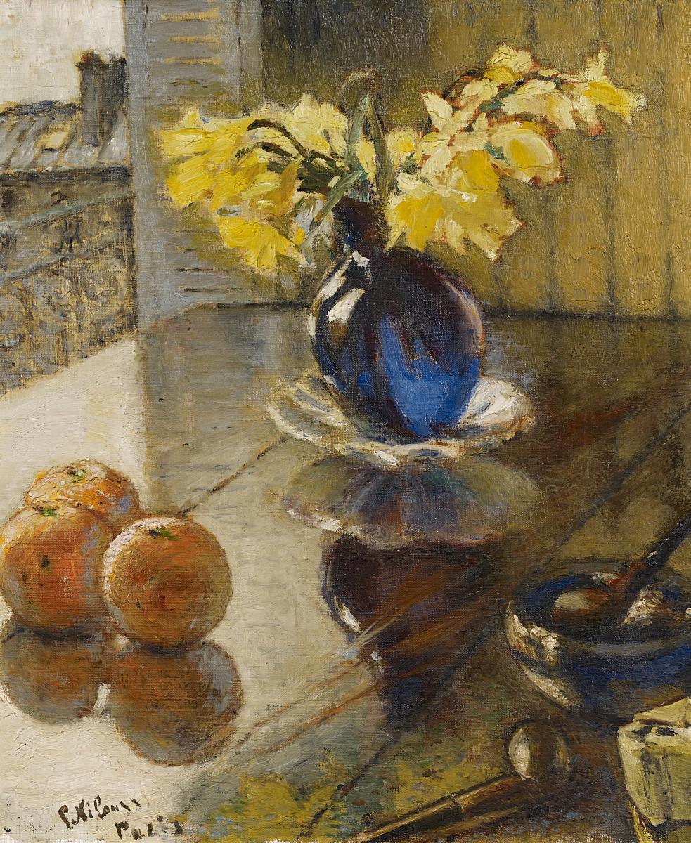 Petro Oleksandrovyc Nilus - Stillleben am geöffneten Fenster der Pariser Wohnung