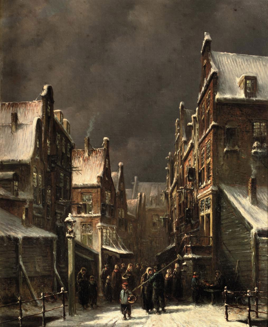 Petrus Gerardus Vertin - A town in winter