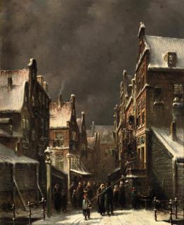 Petrus Gerardus Vertin - A town in winter