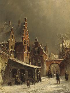 Petrus Gerardus Vertin - On a Winter\'s day