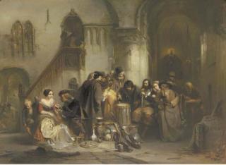 Petrus Marius Molijn - Throwing the dice