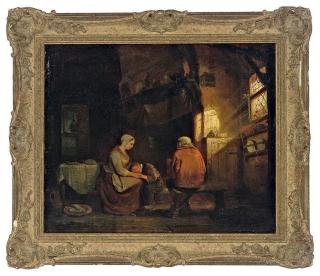 Petrus Marius Molyn - A boy sleeping on his mother\'s lap