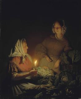 Petrus Van Schendel - At The Night Market