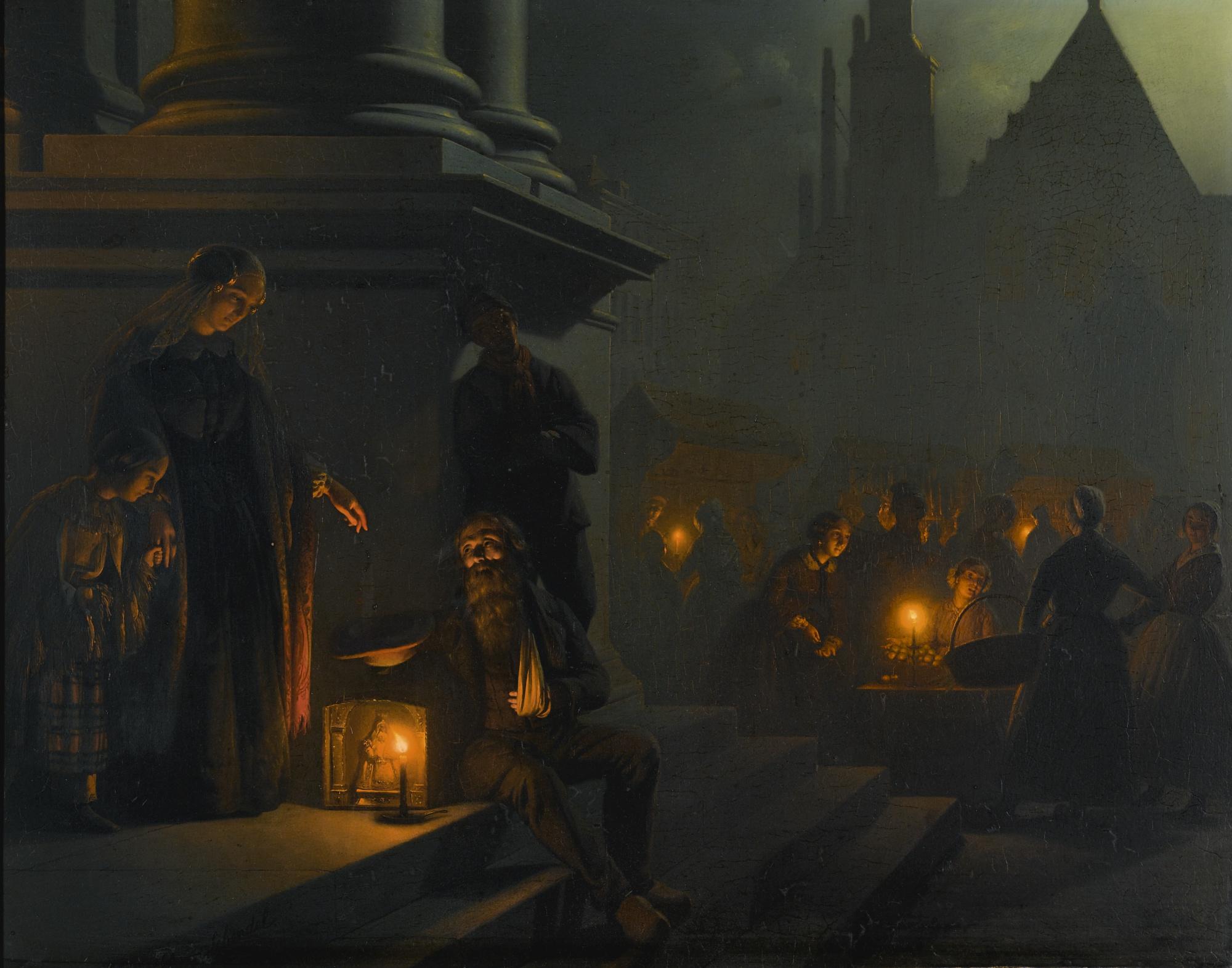 Petrus Van Schendel - Dutch charity In The Night Market