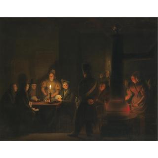 Petrus van Schendel - Dutch The Card Game Interrupted