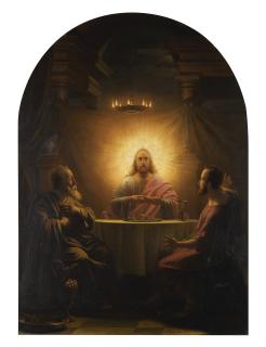 Petrus van Schendel - Dutch the Supper At Emmaus