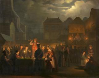 Petrus van Schendel - Nächtlicher Jahrmarkt