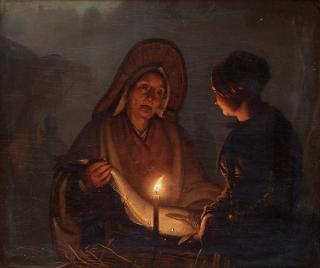Petrus van Schendel - Selling the fish