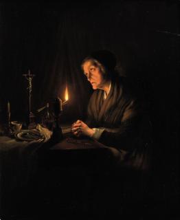 Petrus van Schendel - The evening prayer