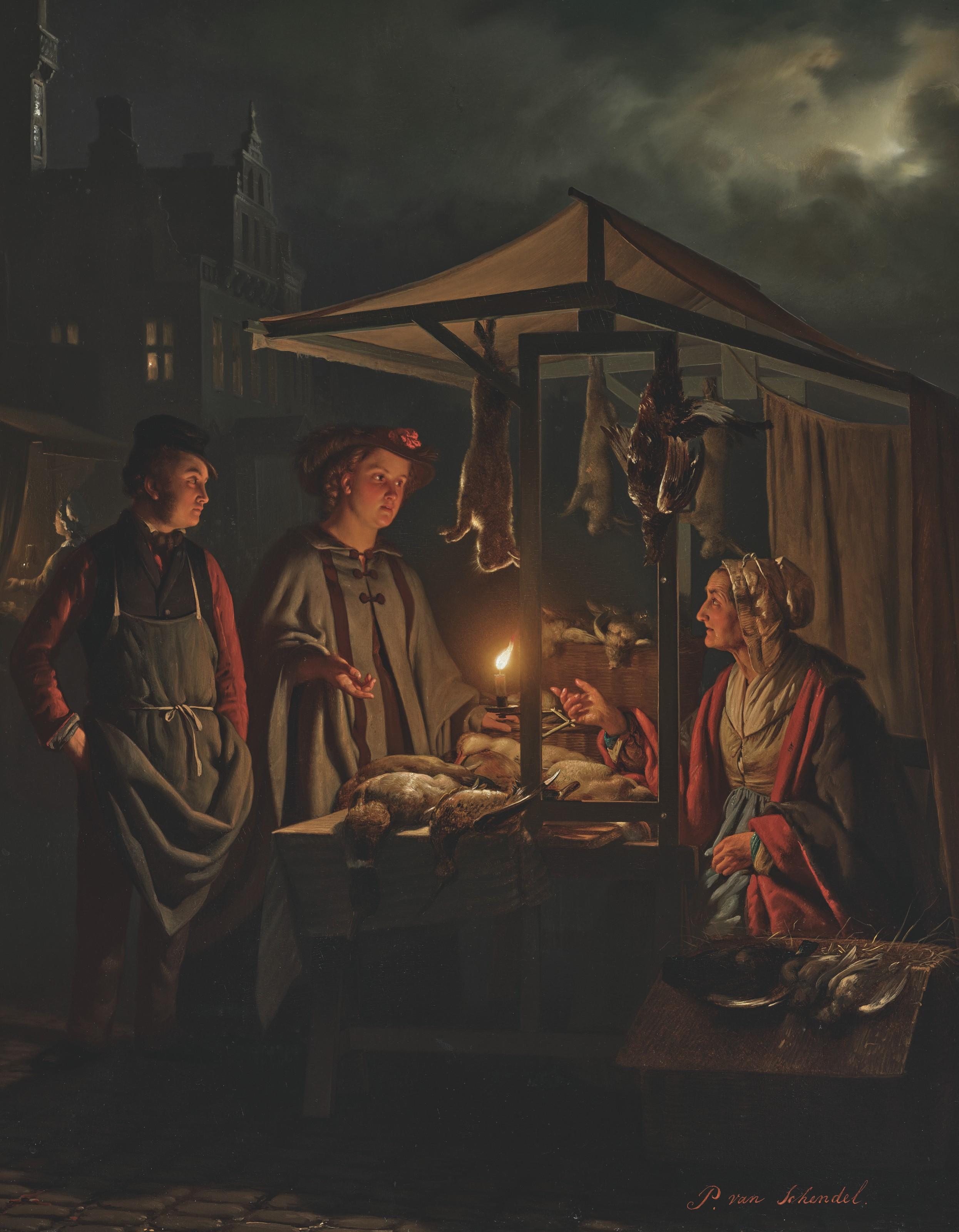 Petrus Van Schendel - The game seller