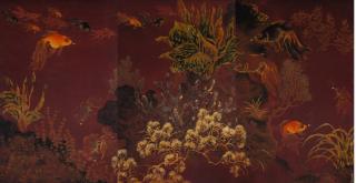 Pham Hau - Aquarium Scene With Goldfish Of Abundance