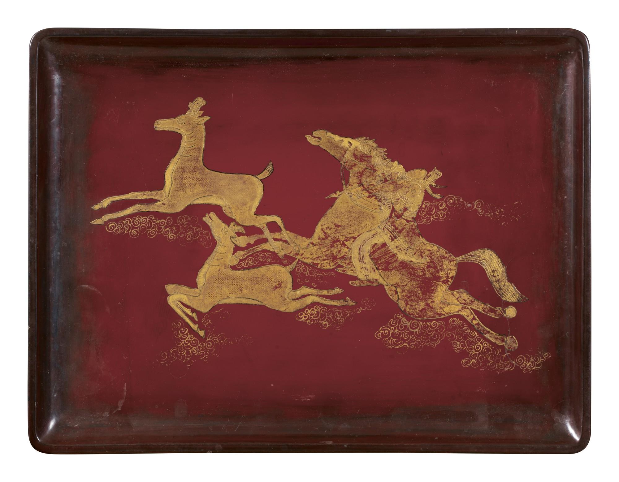 Pham Hau - Cavalier Chassant Les Biches (Horsemen Chasing Deer)