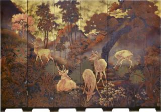 Pham Hau - Deer And Stags In The Forest