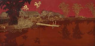 Pham Hau - Water Pond In A Vietnamese Village Scene