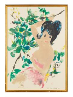 Pham Thuc Chuong - Femme assise entre les branches